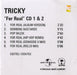 Tricky For Real UK Promo CD-R acetate CDR