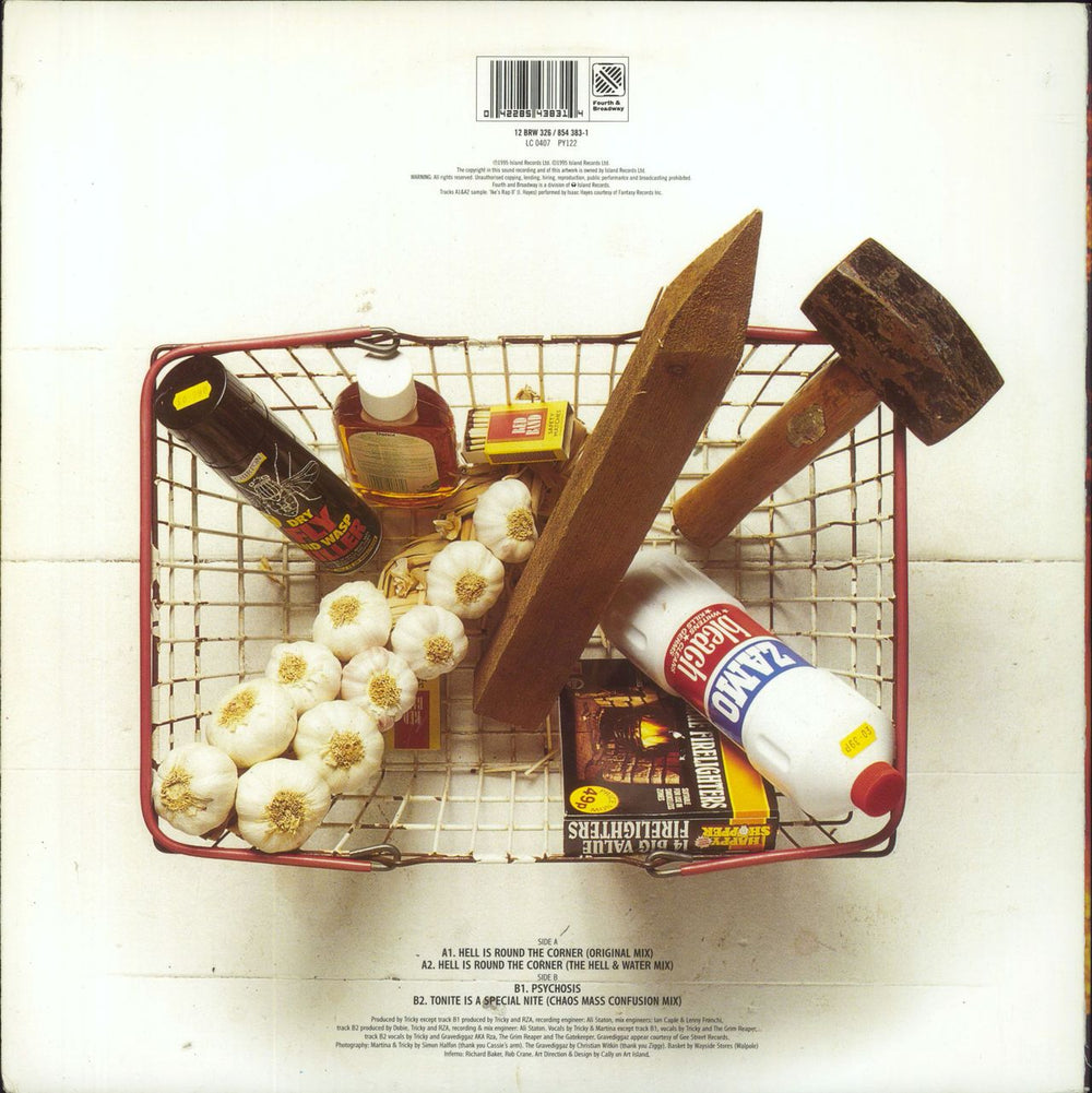 Tricky The Hell - Red Vinyl UK 12" vinyl single (12 inch record / Maxi-single) 042285438314