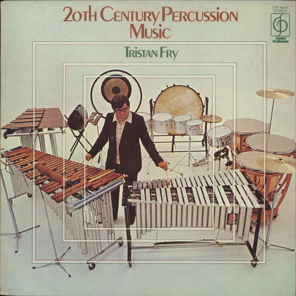 Tristan Fry 20th Century Percussion Music UK vinyl LP album (LP record) CFP40207