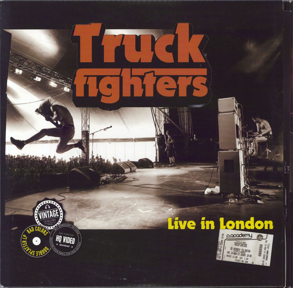 Truckfighters Live In London - Multi-Coloured Vinyl Swedish 2-LP vinyl record set (Double LP Album) FUZZLPCD026