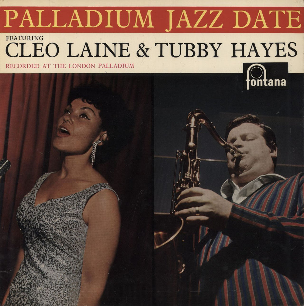 Tubby Hayes Palladium Jazz Date UK vinyl LP album (LP record) TFL5151