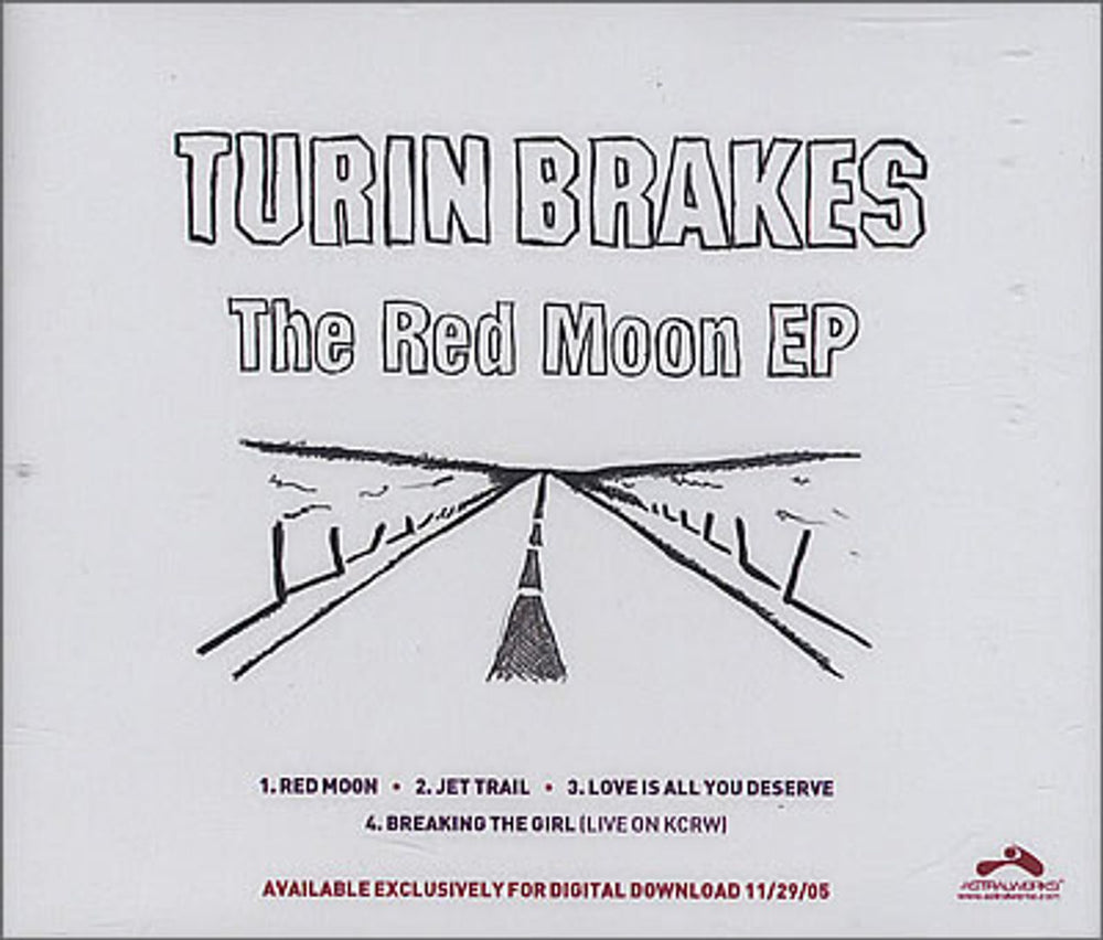 Turin Brakes Red Moon EP US Promo CD-R acetate TKECRRE376526