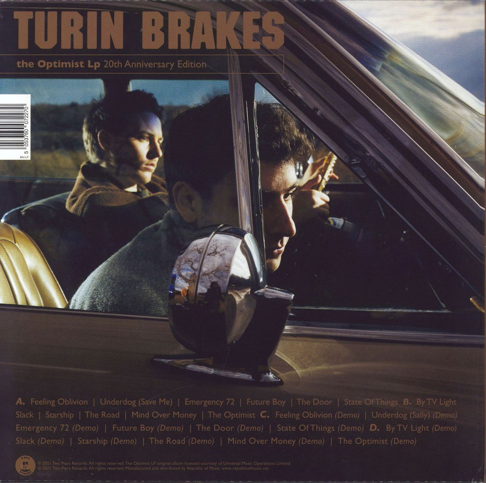 Turin Brakes The Optimist LP UK 2-LP vinyl record set (Double LP Album) 5053760072270