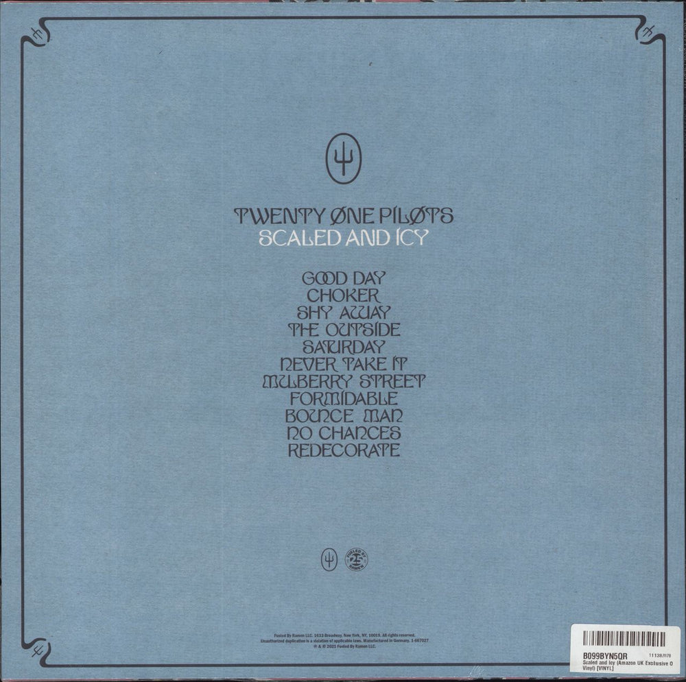 Twenty One Pilots Scaled And Icy - Orange Vinyl - sealed UK vinyl LP album (LP record) 075678641626