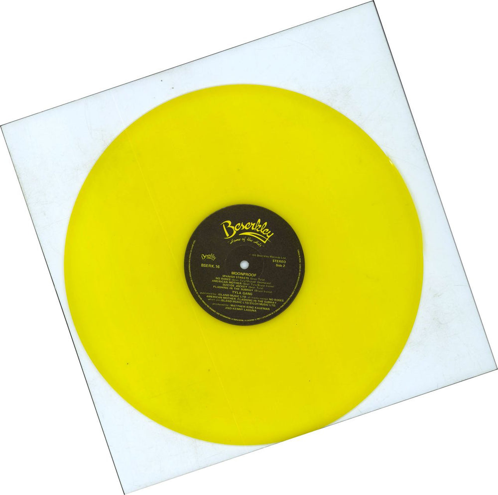 Tyla Gang Moonproof - Yellow Vinyl + shrink UK vinyl LP album (LP record)