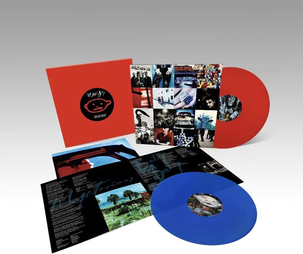 U2 Achtung Baby - Red & Blue Vinyl - 'Nude Adam' Cover Art - Sealed UK 2-LP vinyl record set (Double LP Album) U28AB30