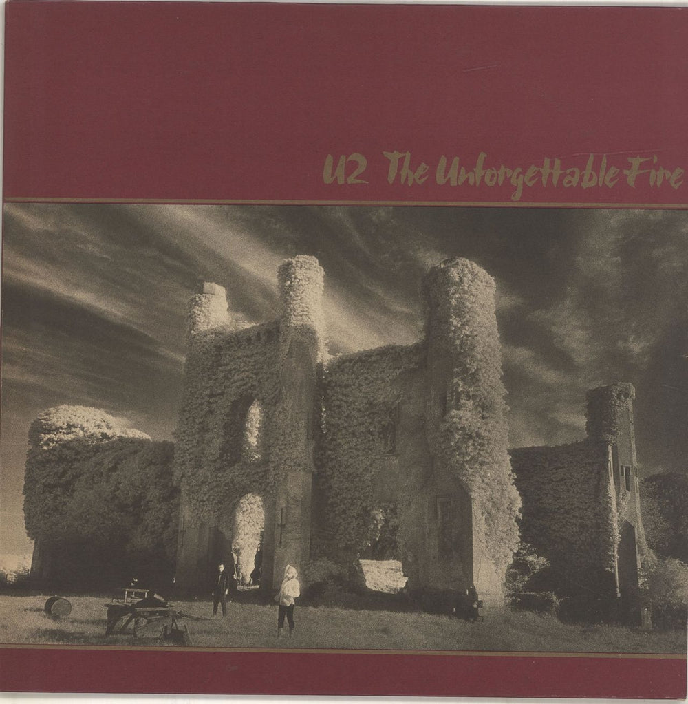 U2 The Unforgettable Fire Irish vinyl LP album (LP record) CBS26209