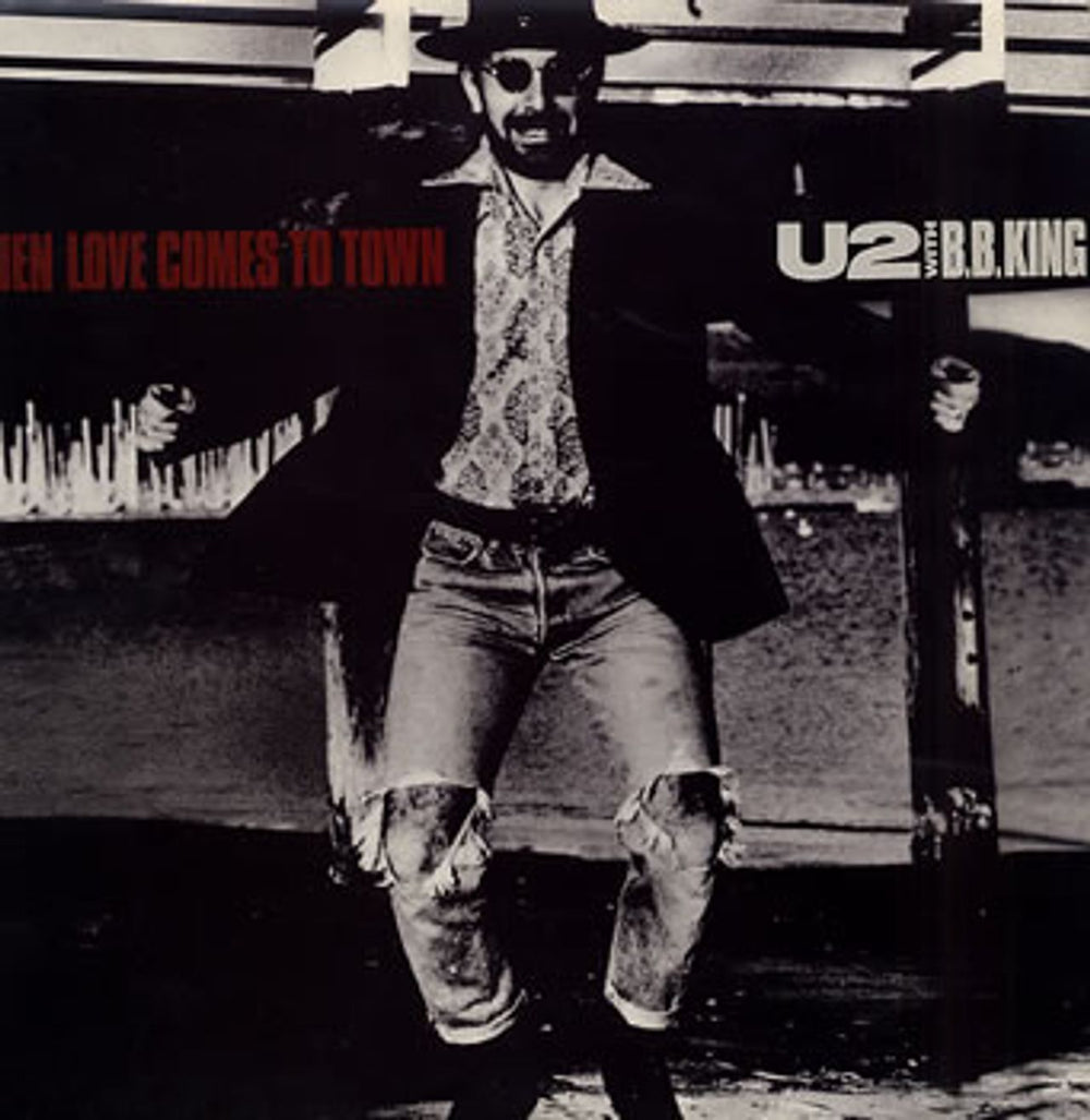 U2 When Love Comes To Town UK 12" vinyl single (12 inch record / Maxi-single) 12IS411