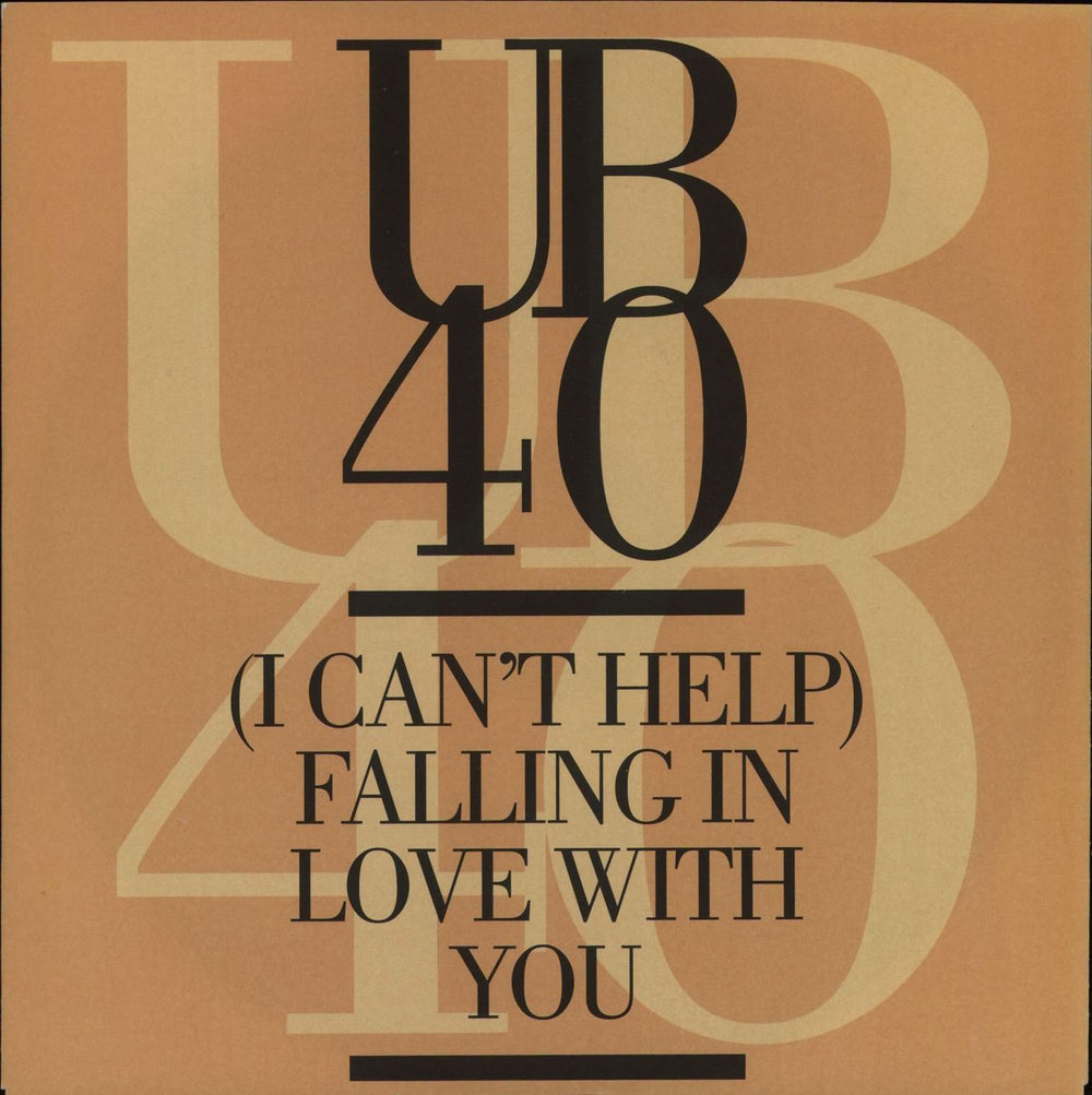 UB40 (I Can't Help) Falling In Love With You UK 7" vinyl single (7 inch record / 45) DEP40