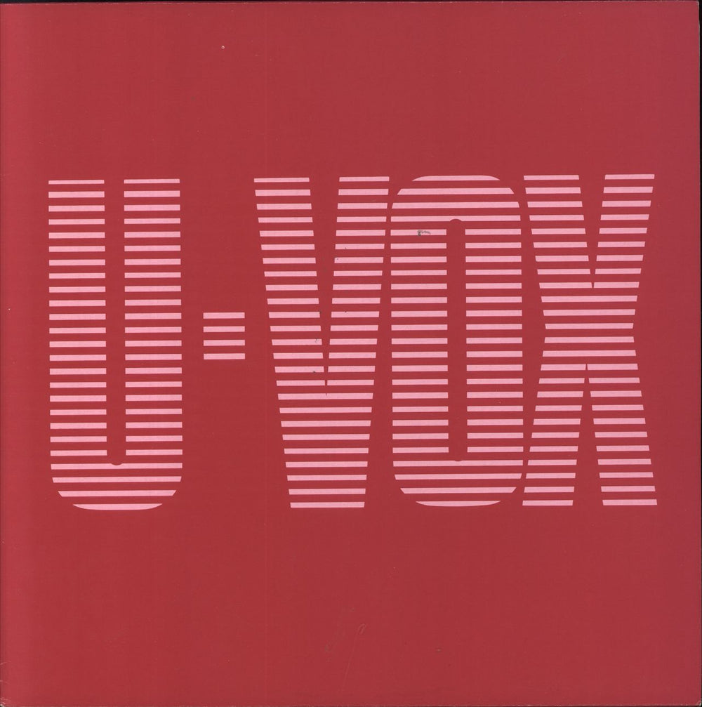 Ultravox U-Vox UK vinyl LP album (LP record) CDL1545