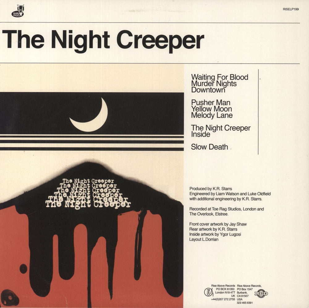 Uncle Acid & The Deadbeats The Night Creeper UK 2-LP vinyl record set (Double LP Album)