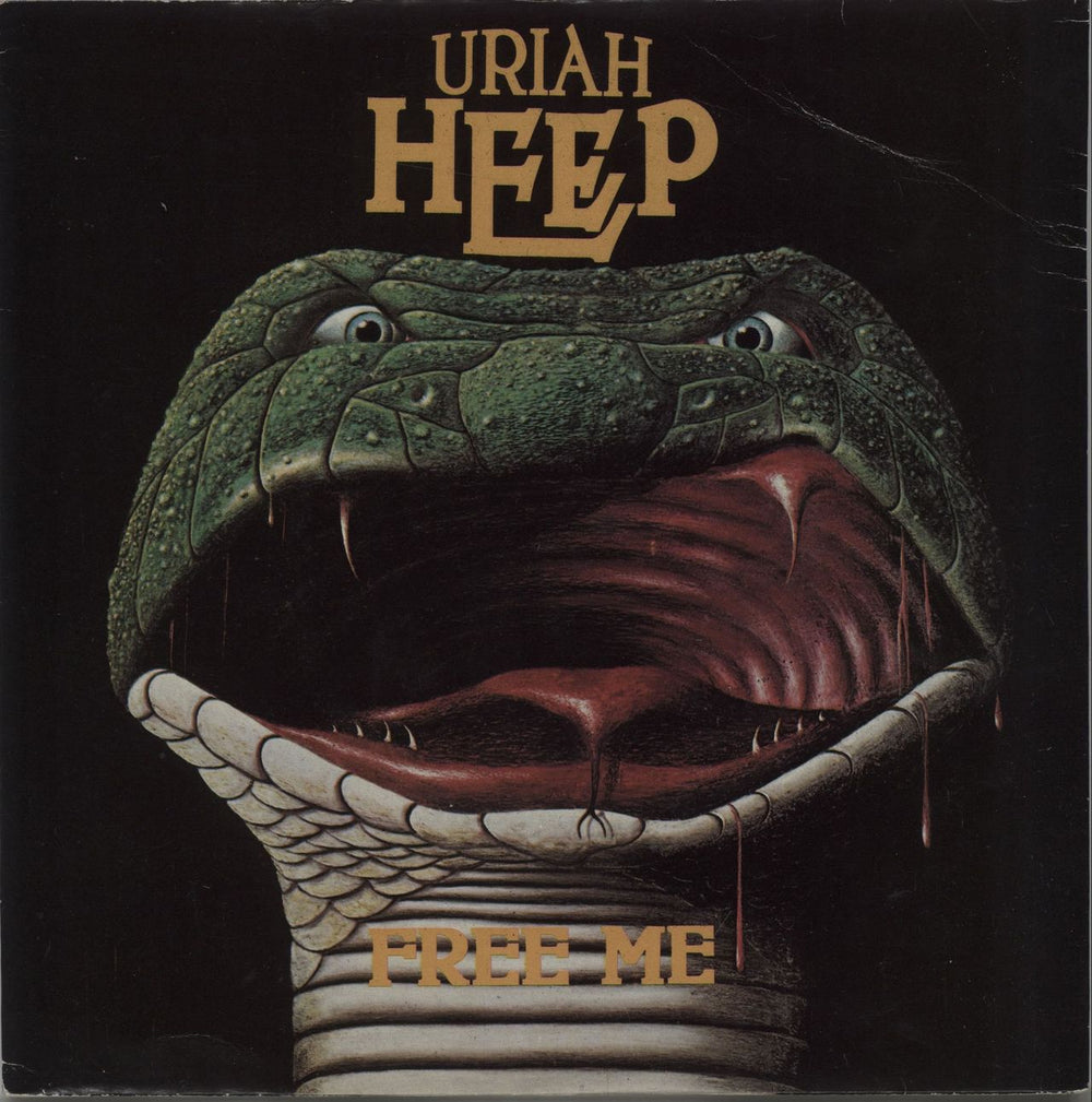 Uriah Heep Free Me + P/S UK 7" vinyl single (7 inch record / 45) BRO47