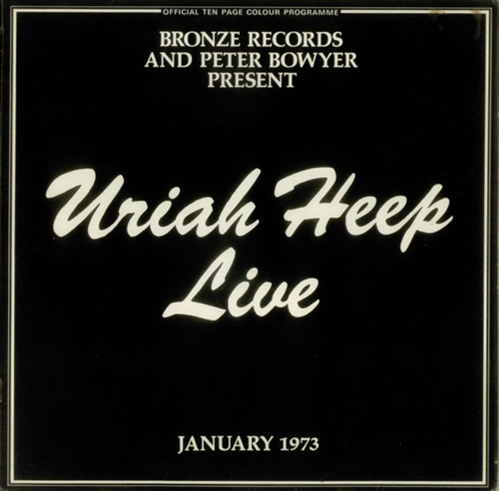 Uriah Heep Live + Inners UK 2-LP vinyl record set (Double LP Album) BRSP1