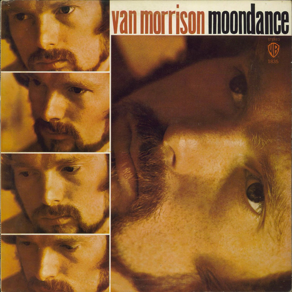 Van Morrison Moondance - green label UK vinyl LP album (LP record) WS1835