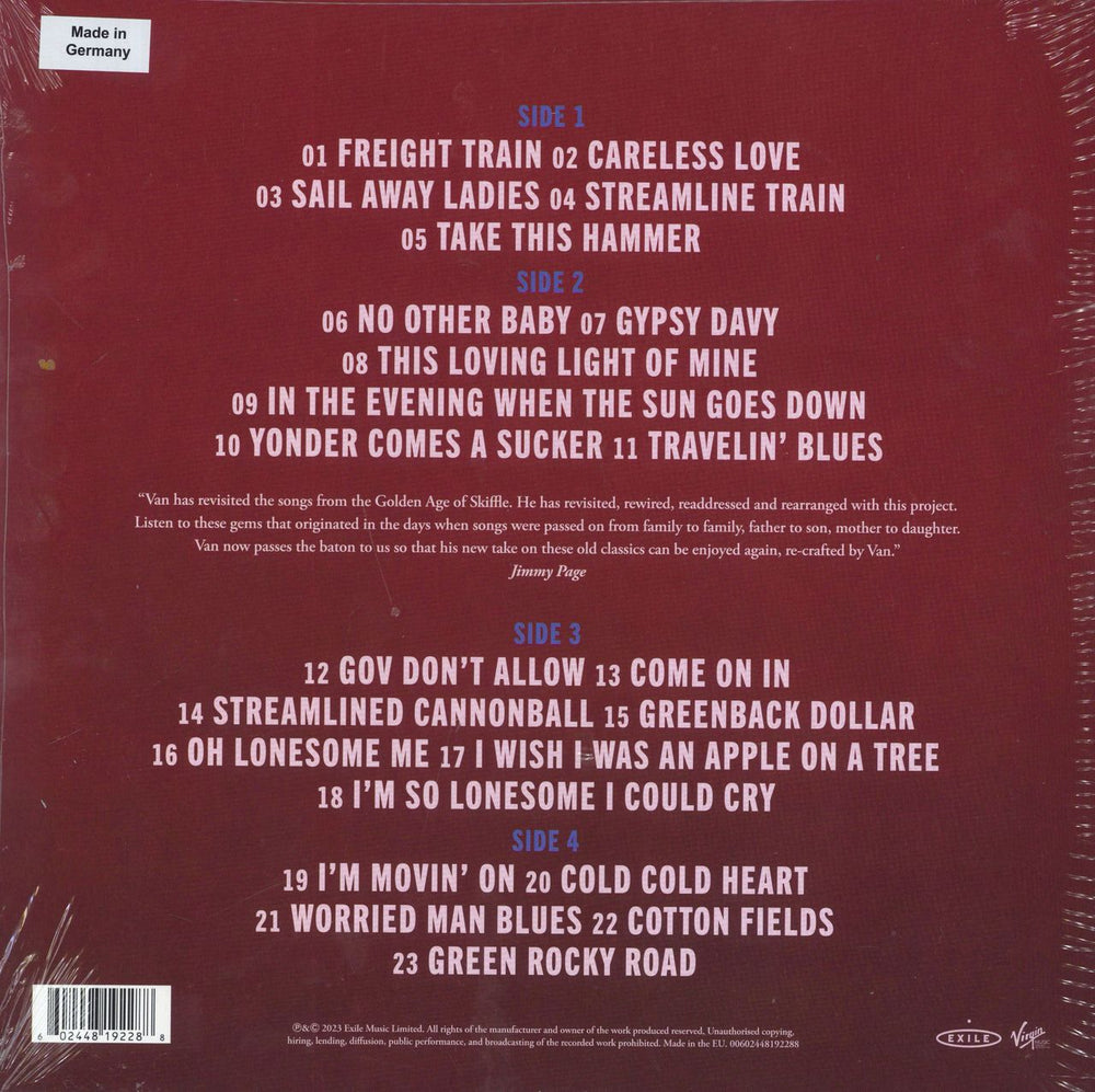 Van Morrison Moving On Skiffle - Sealed UK 2-LP vinyl record set (Double LP Album) 602448192288