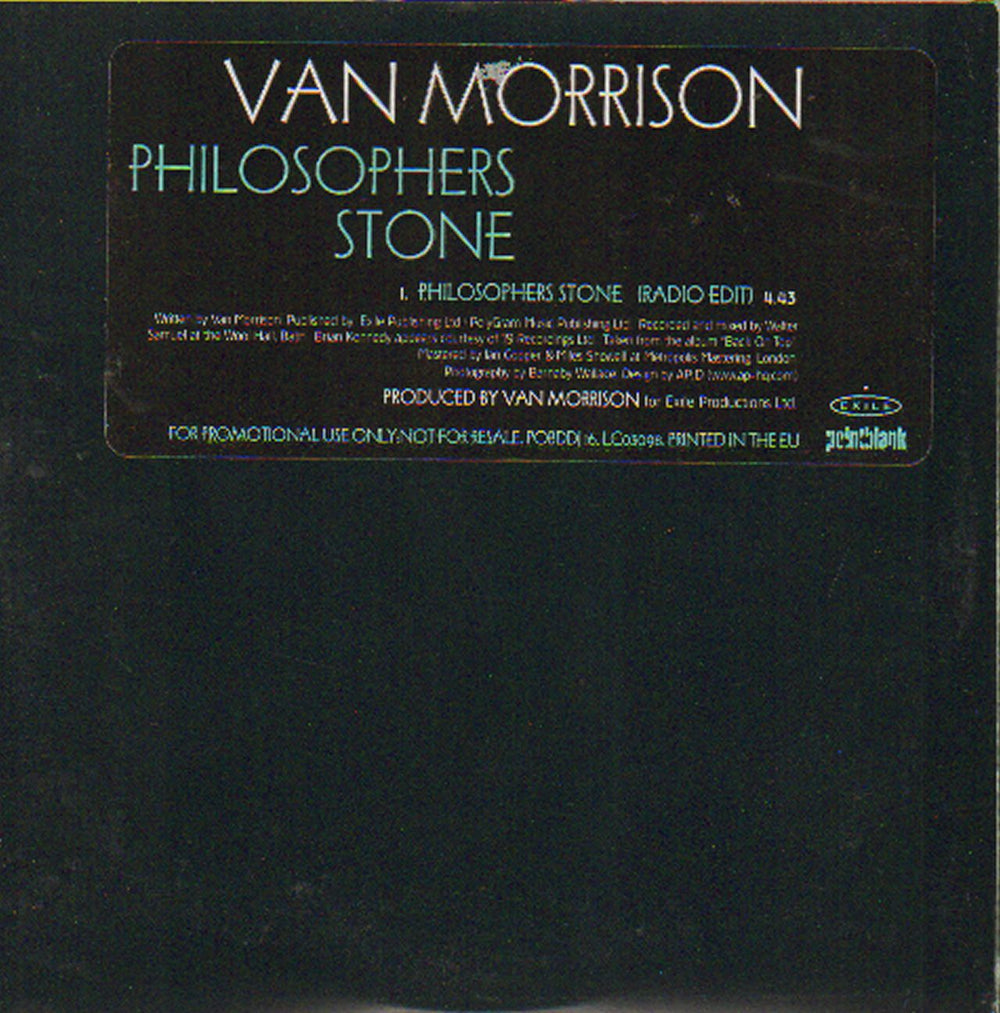 Van Morrison Philosophers Stone UK Promo CD single (CD5 / 5") VMOC5PH142482