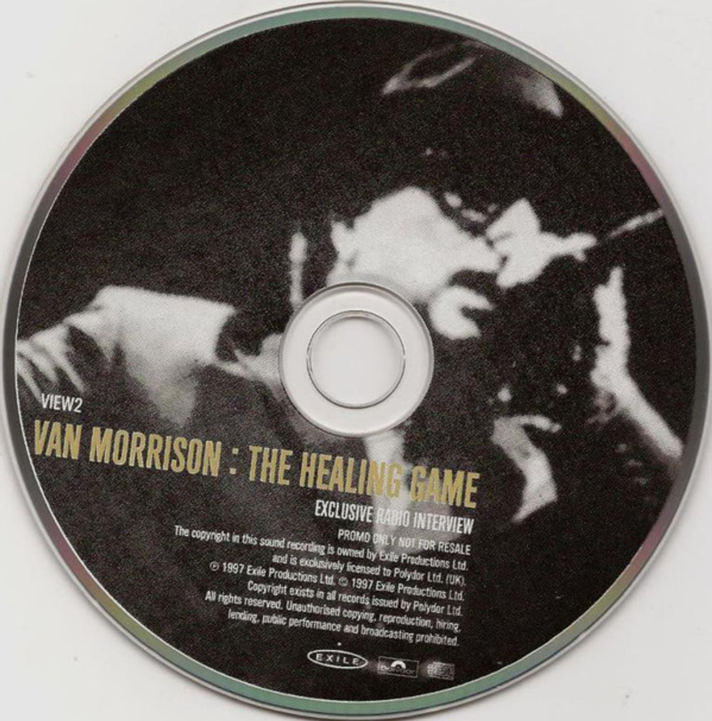 Van Morrison The Healing Game Exclusive Radio Interview UK Promo 2 CD album set (Double CD)