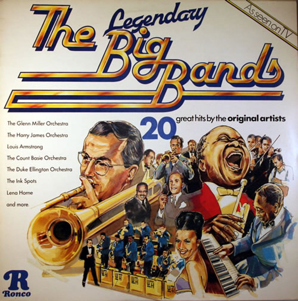 Various-40s/Big Band & Swing Legendary Big Bands UK vinyl LP album (LP record) RTL2047