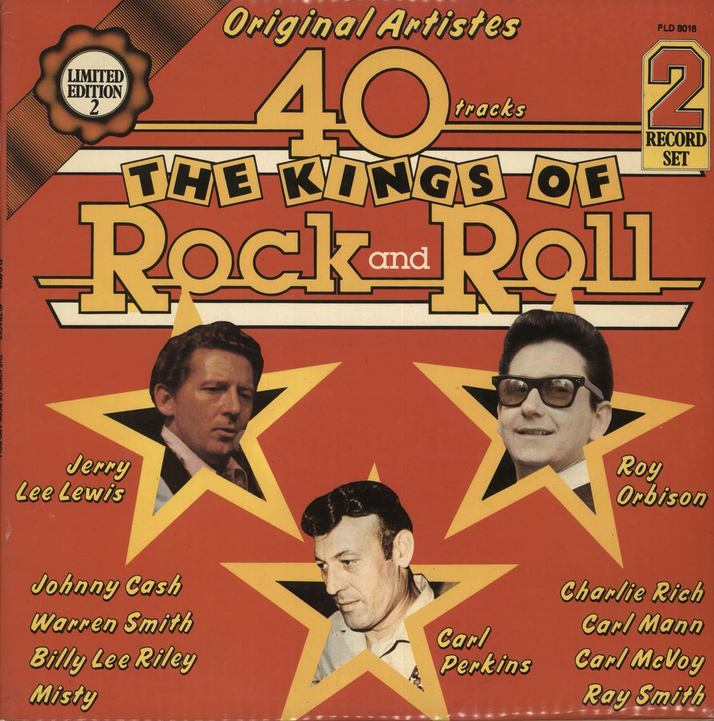 Various-50s/Rock & Roll/Rockabilly The Kings Of Rock And Roll UK 2-LP vinyl record set (Double LP Album) PLD8016