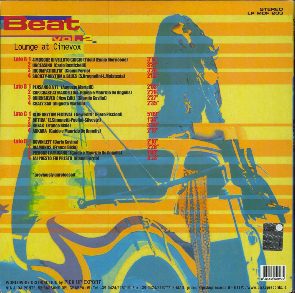 Various-60s & 70s Beat Vol. 2 - Lounge At Cinevox Italian 2-LP vinyl record set (Double LP Album)