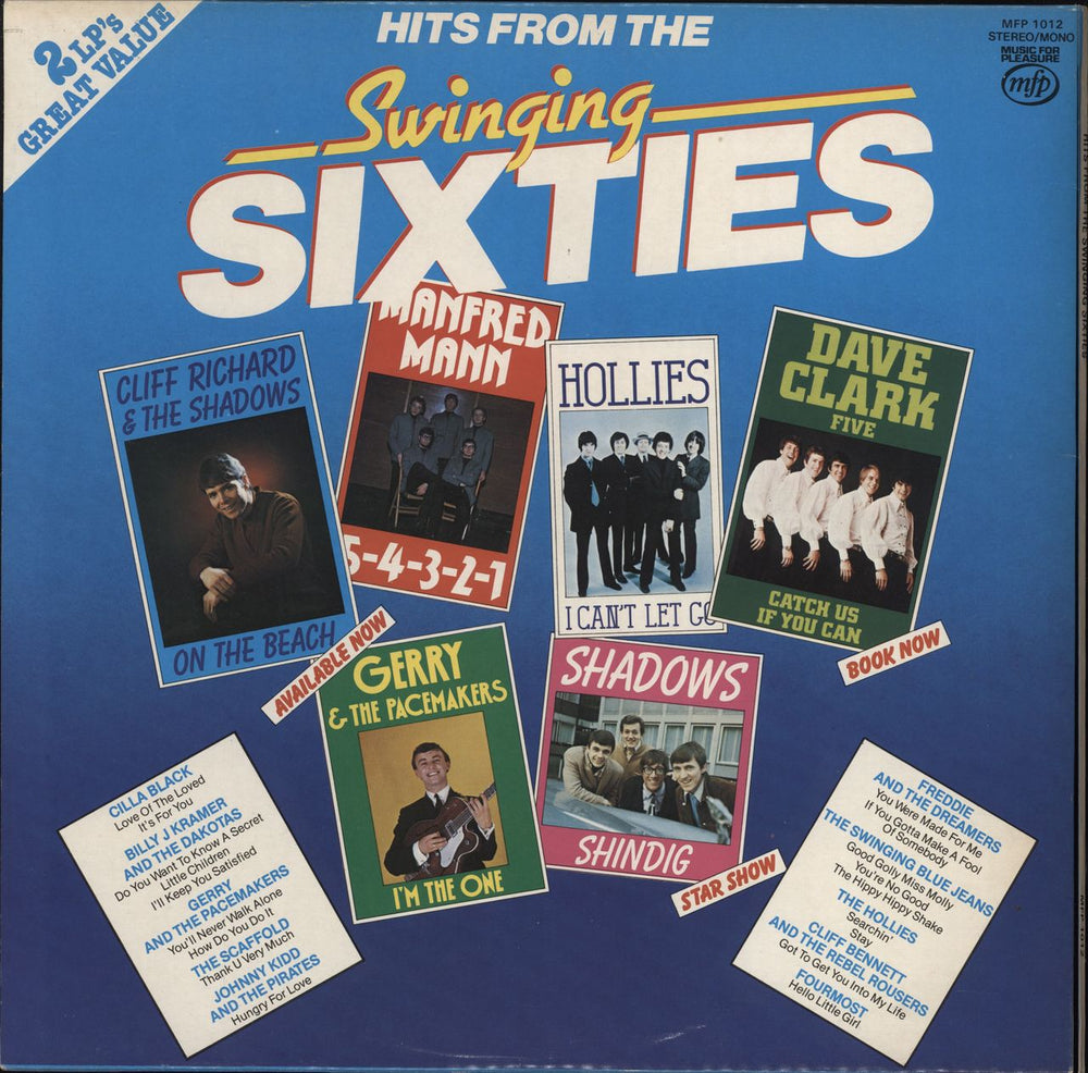 Various-60s & 70s Hits From The Swinging Sixties UK 2-LP vinyl record set (Double LP Album)