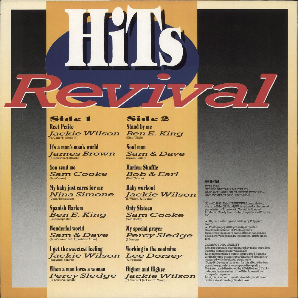 Various-60s & 70s Hits Revival Dutch vinyl LP album (LP record)