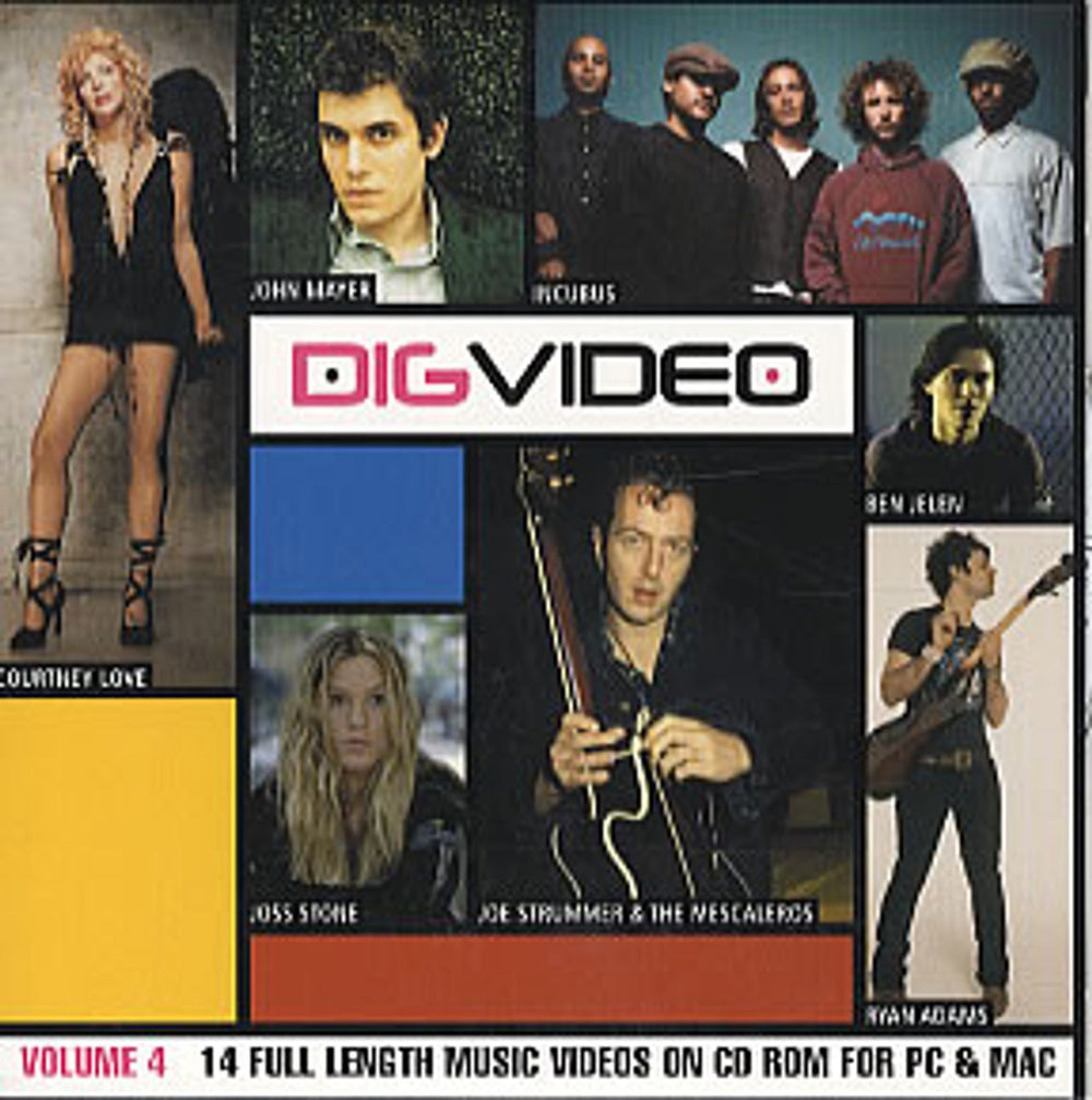Various Artists Dig Video Volume 4 US Promo CD-ROM DIG-VID-VOL-4