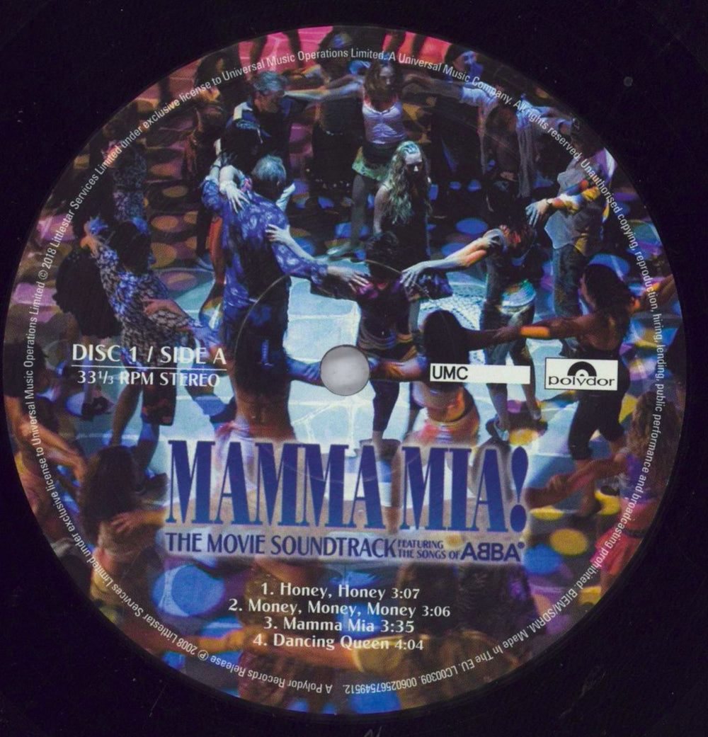 Various Artists Mamma Mia! The Movie Soundtrack Featuring The Songs Of ABBA UK 2-LP vinyl record set (Double LP Album) VAR2LMA830192