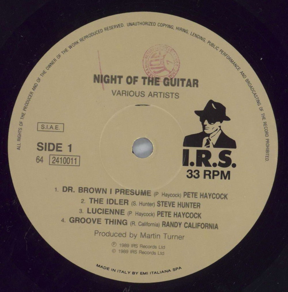 Various Artists Night Of The Guitar Live! Italian 2-LP vinyl record set (Double LP Album) VAR2LNI823086