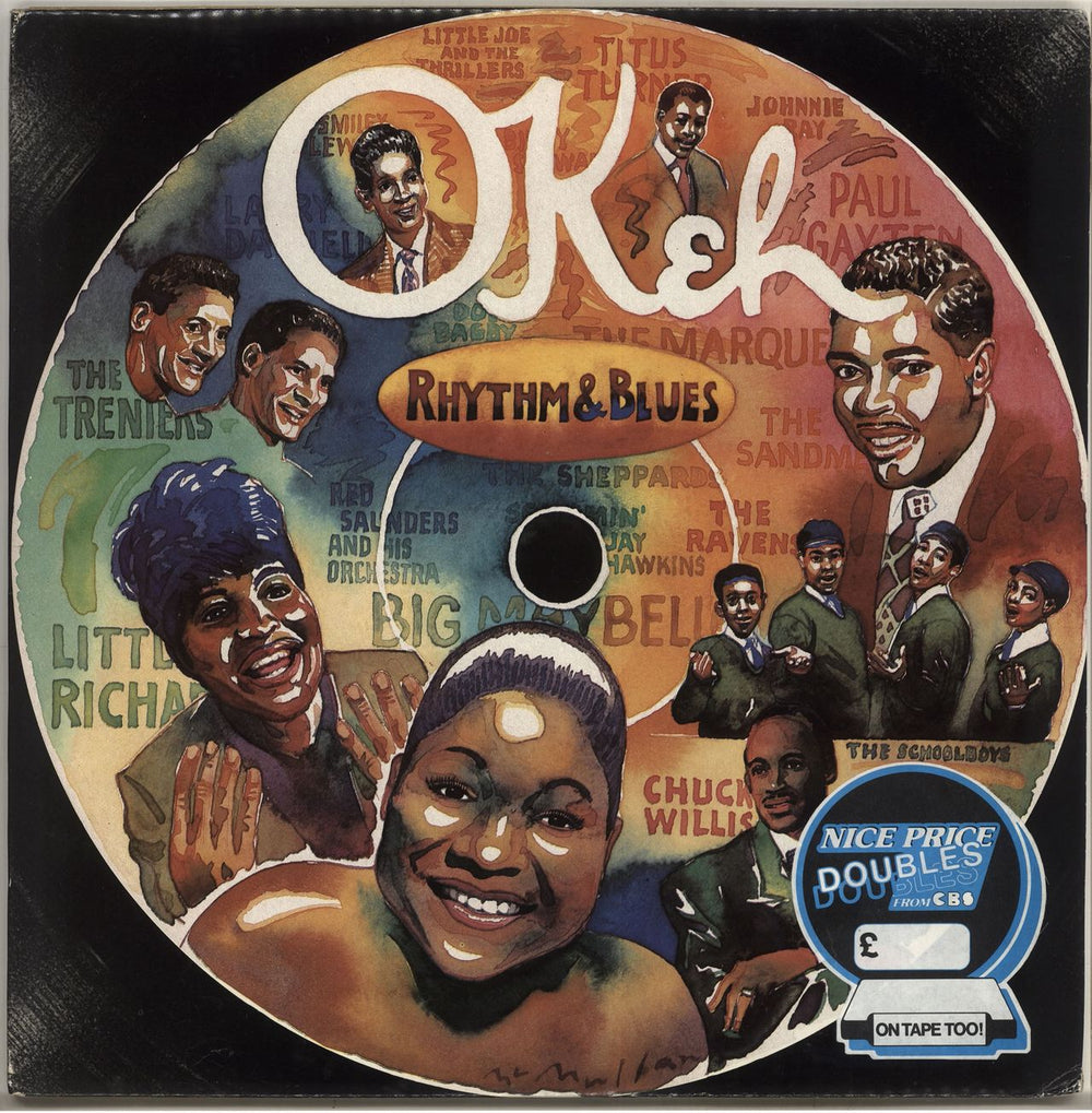 Various-Blues & Gospel Okeh - Rhythm & Blues UK 2-LP vinyl record set (Double LP Album) EPC22125