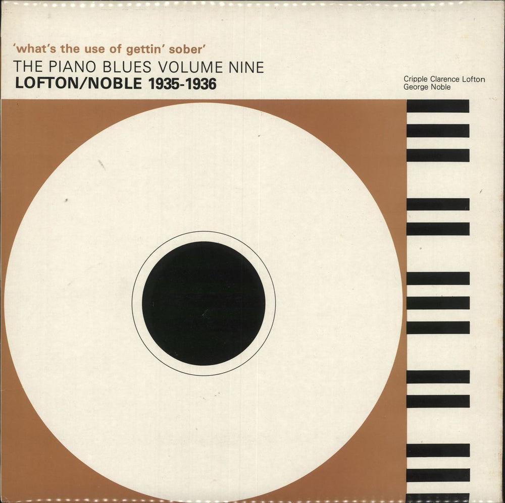 Various-Blues & Gospel What's The Use Of Gettin' Sober - Lofton/Noble 1935-1936 UK vinyl LP album (LP record) PY4409