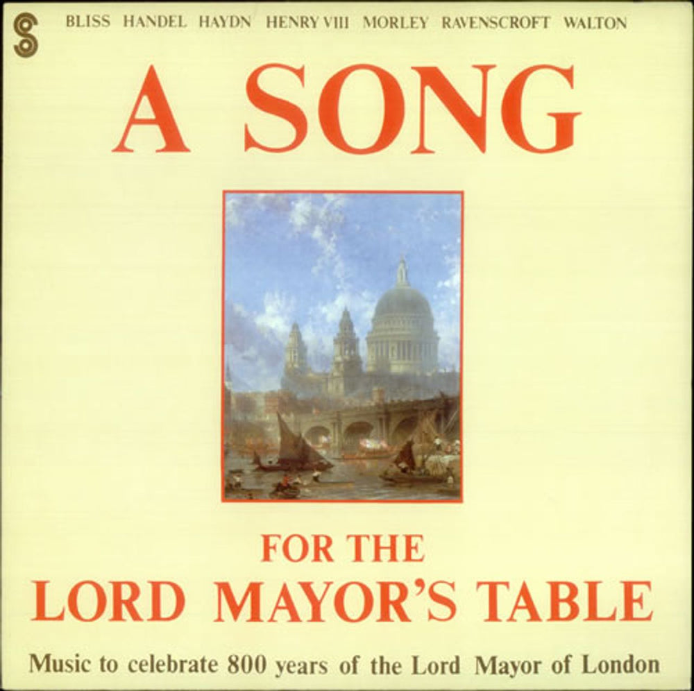 Various-Classical & Orchestral A Song for the Lord Mayor's Table UK vinyl LP album (LP record) SSLP800