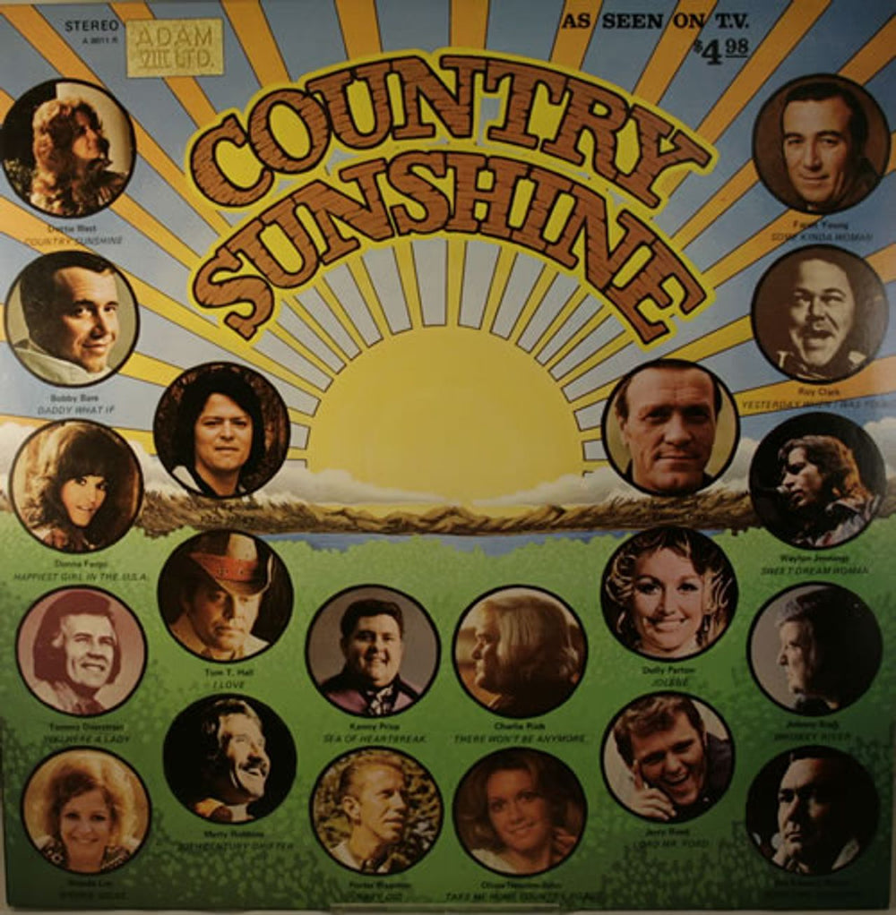 Various-Country Country Sunshine US vinyl LP album (LP record) A8R8011