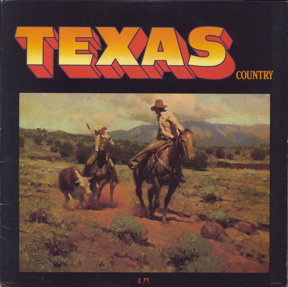 Various-Country Texas Country US 2-LP vinyl record set (Double LP Album) UA-LA574-H2