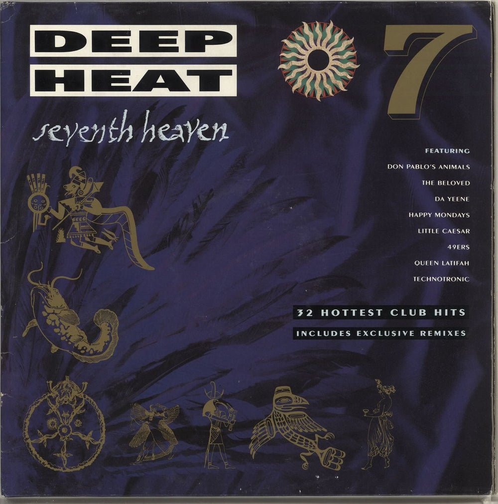 Various-Dance Deep Heat - Seventh Heaven - Merchandise insert UK 2-LP vinyl record set (Double LP Album) STAR2422