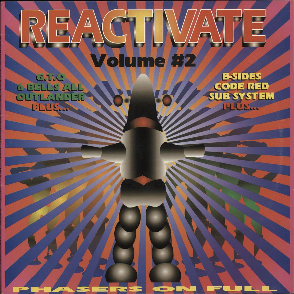 Various-Dance Reactivate Volume #2 - Phasers On Full UK vinyl LP album (LP record) REACTLP2