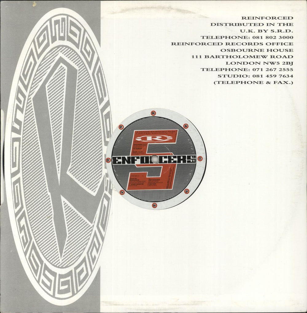 Various-Drum & Bass Jungle Enforcers 5 UK 12" vinyl single (12 inch record / Maxi-single)