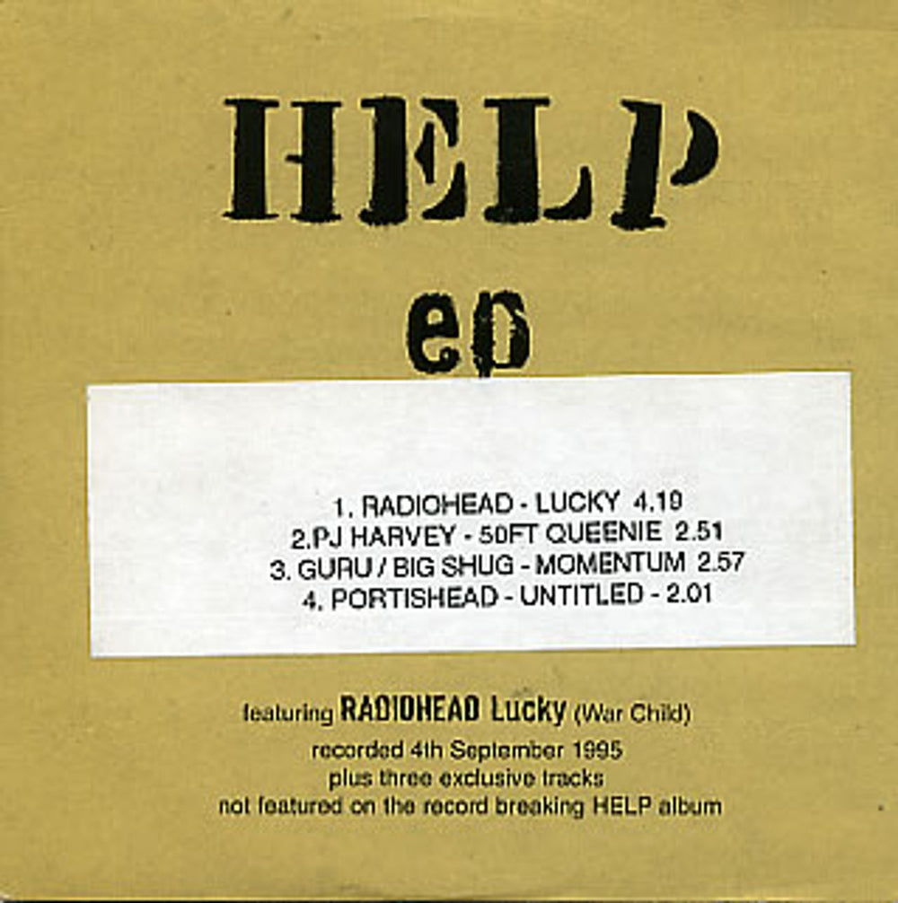 Various-Indie Help EP UK Promo CD single (CD5 / 5") HELPCD1