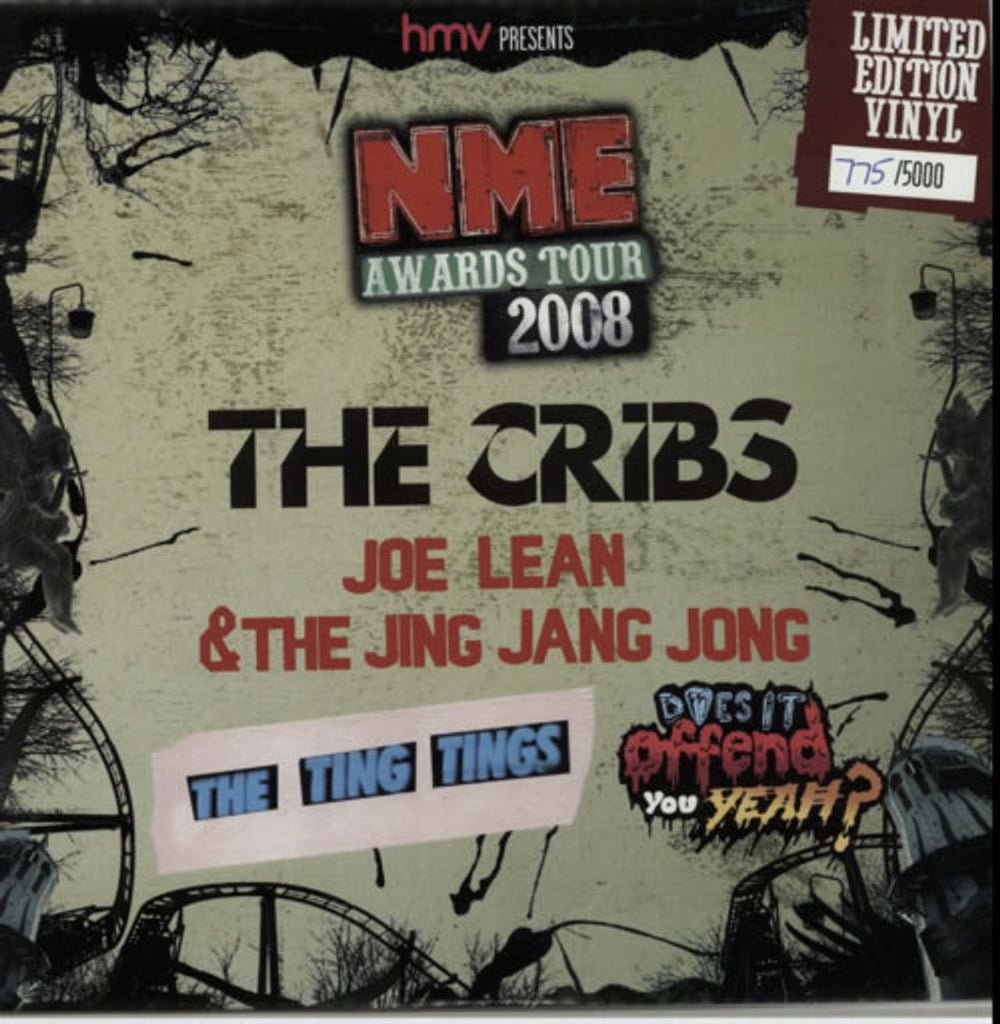 Various-Indie HMV Presents NME Awards Tour 2008 UK Promo 10" vinyl single (10 inch record) NMEHMV08-01