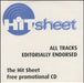 Various-Indie The Hit Sheet UK Promo CD album (CDLP) HITSHEET22