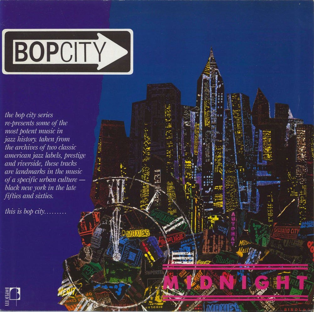 Various-Jazz Bopcity: Midnight UK vinyl LP album (LP record) BOPM9