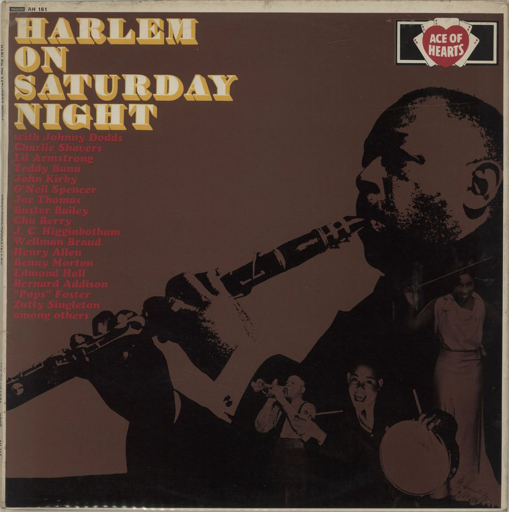 Various-Jazz Harlem On Saturday Night UK vinyl LP album (LP record) AH161