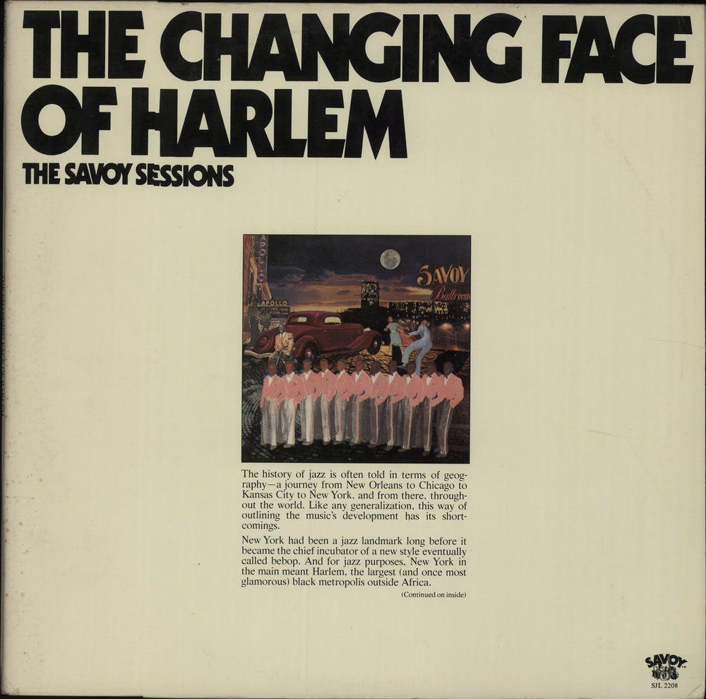 Various-Jazz The Changing Face Of Harlem - The Savoy Sessions US 2-LP vinyl record set (Double LP Album) SJL2208