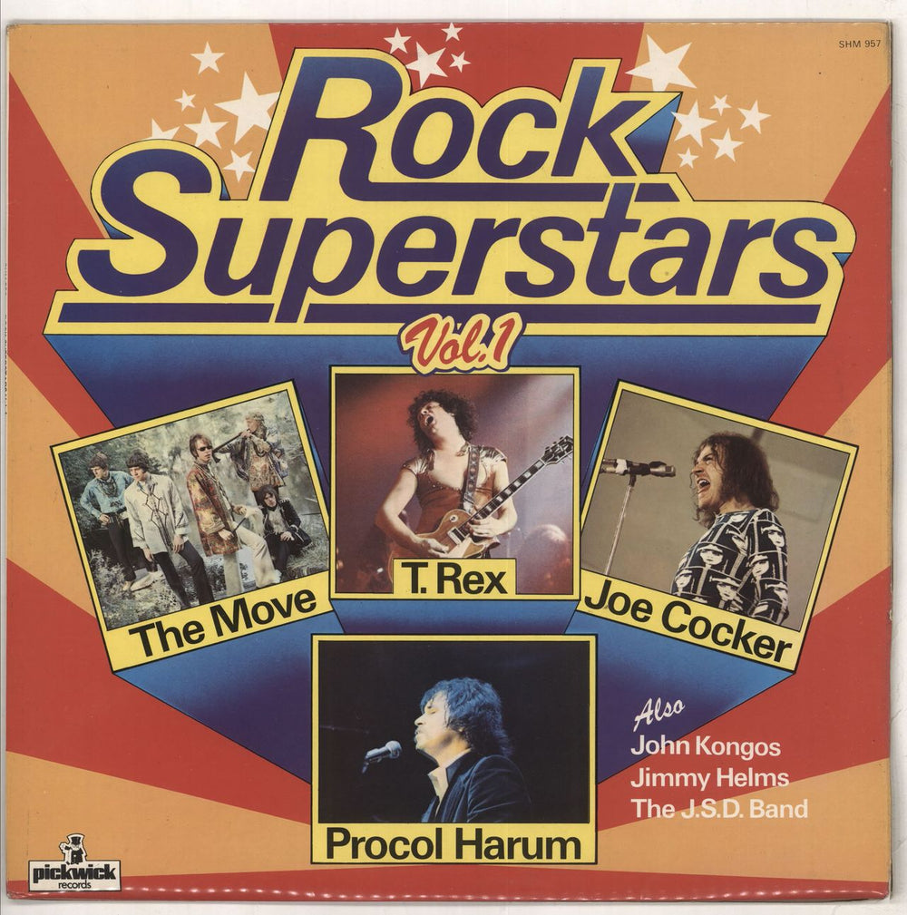 Various-Pop Rock Superstars Vol.1 UK vinyl LP album (LP record) SHM957