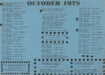 Various-Punk & New Wave Marquee October Programme 1978 UK memorabilia GIG SCHEDULE