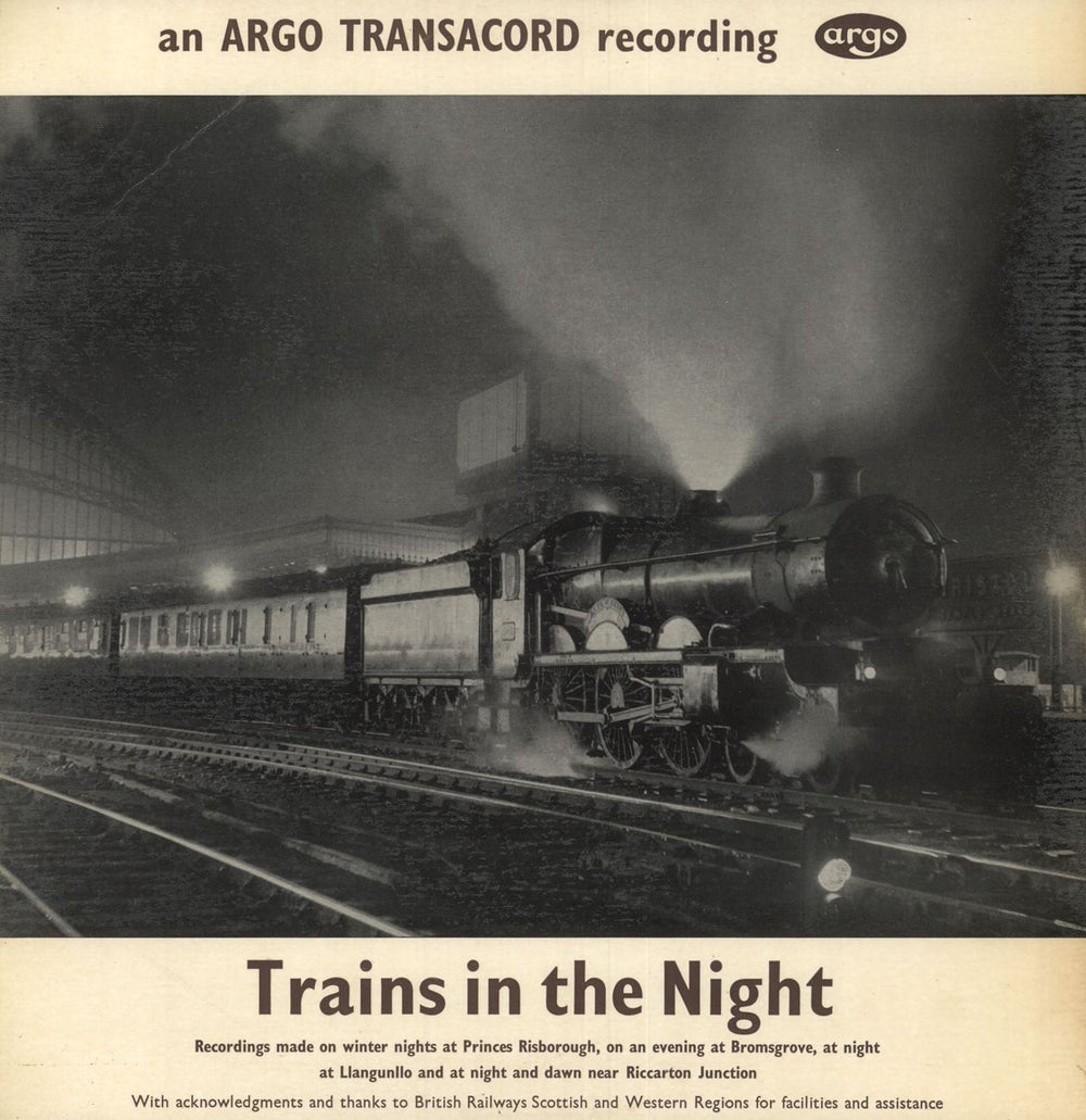 Various-Trains Trains In The Night UK vinyl LP album (LP record) DA12