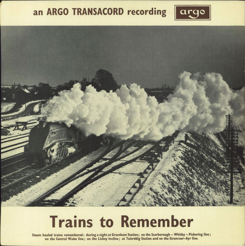 Various-Trains Trains To Remember - 1st UK vinyl LP album (LP record) ZDA48