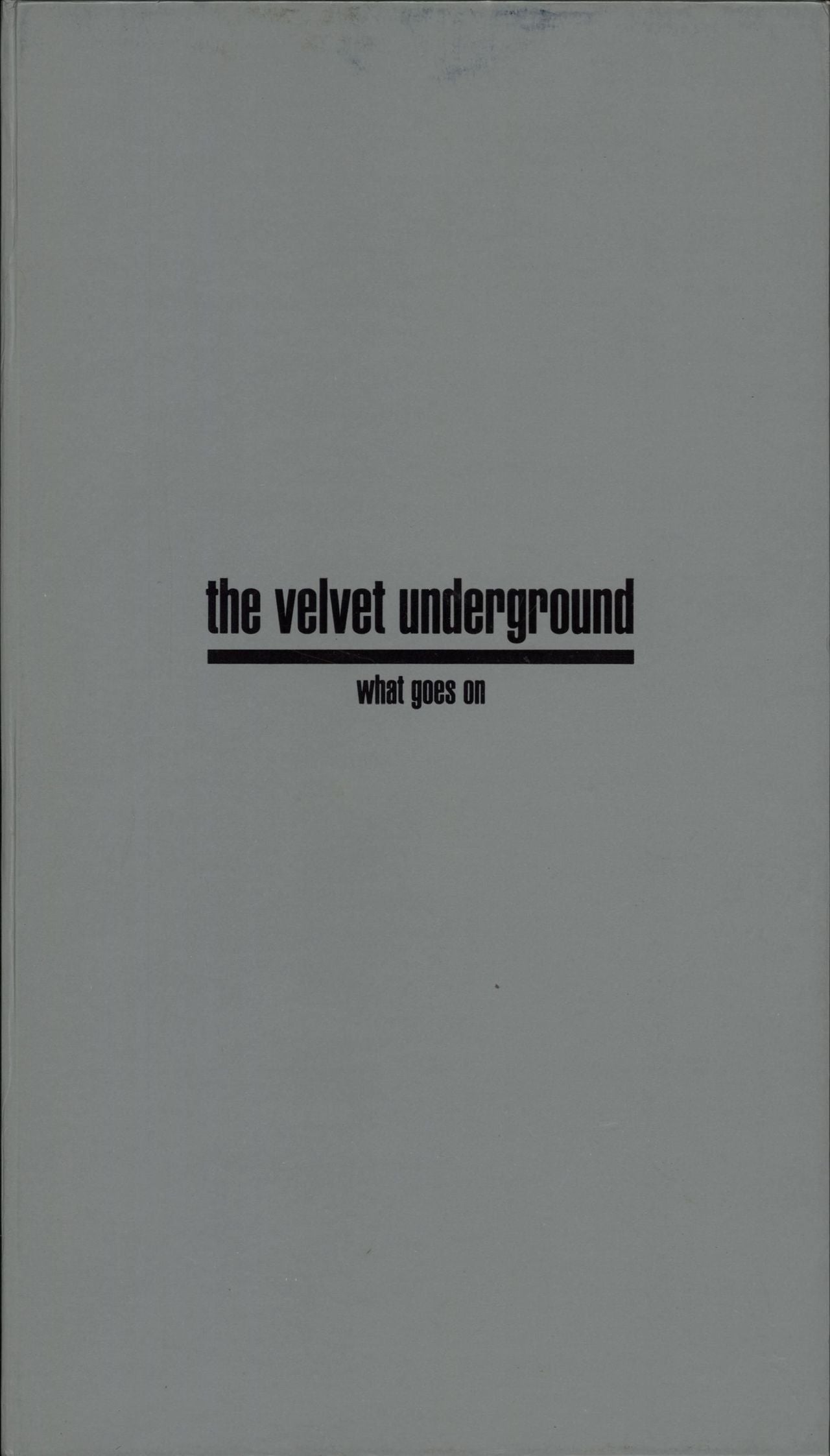 Velvet Underground What Goes on Australian Box Set RVCD28 Raven Records 1993