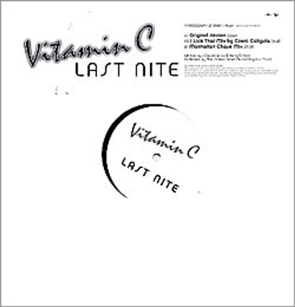 Vitamin C Last Nite UK Promo 12" vinyl single (12 inch record / Maxi-single) VVR5023286P