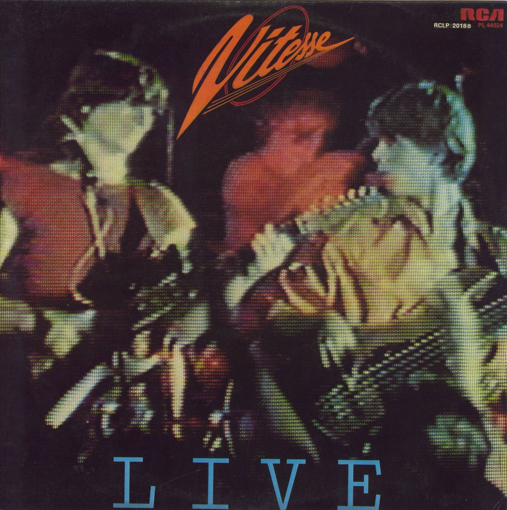 Vitesse Live 1980 Greek vinyl LP album (LP record) RCLP20188